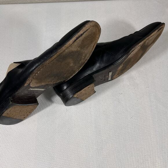 Dolce & Gabbana Men’s Black Leather Slip On Loafers Size 9. - Picture 8 of 16